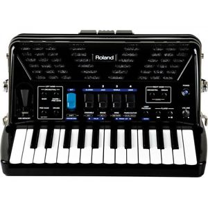 Roland BLACK FR-1X-BK V-Accordion Lite with 26 Piano Keys & Speakers FR1X