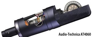 Audio Technica AT4060 Cardioid Condenser Tube Microphone w/ Power Supply & Cable