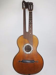 Alte Rare Kontragitarre Schrammelgitarre Zimmermann Leipzig Berlin 1923