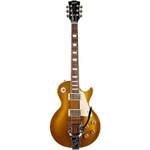 Gibson Custom 1957 Les Paul Reissue VOS Electric Guitar with Bigsby Antique Gold
