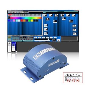 Mega-Lite Enlighten USB to DMX interface Lighting Software - New