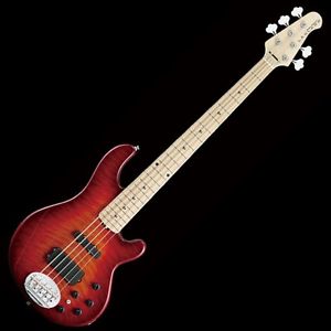 LAKLAND Skyline Japan SK-5DX Cherry Sunburst Maple FB Electric Bass guitar