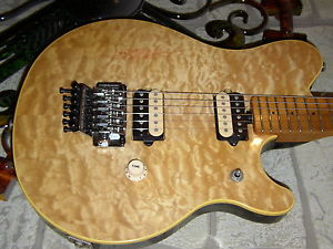 1991 Ernie Ball Music Man Eddie Van Halen EVH Guitar NAT Quilt Top W/OHSC