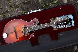NEU Eastman MD614 F4 F-Style Mandoline oval SH K&K Pick-Up Folk vollmassiv Case