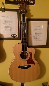 Taylor 214ce Grand Auditorium - Natural, Rosewood Acoustic Guitar w/ Gig Bag
