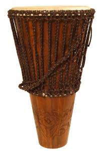 Mid-East Ashiko, Rope-Tuned Rosewood Shell with Goatskin Head, 14-Inch Diameter (Package Of 2)