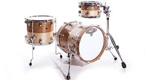 Liberty Drums Avant LD-BIR-311-AV02 3-Piece Drum Kit, Whiskey Natural with Box Inlay