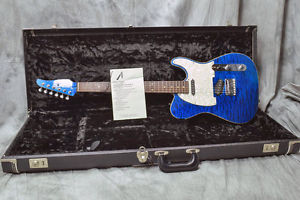 Tom Anderson HollowDrop T Classic Trans Blue w/HardCase From Japan Used #U163