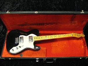 Free Shipping Used Fender USA 1974 Telecaster Thinline Blk/m Guitar