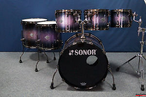 Sonor Ascent Shellset in "Purple Diamond"  -  22,10,12,13,14,16"
