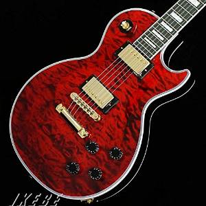 Free Shipping Gibson Custom Shop Les Paul Custom Quilt Top Fire Tiger Guitar