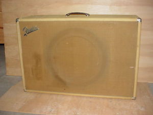 1963 Fender Showman Cabinet Only, Blond, Mostly Original, Shipped!