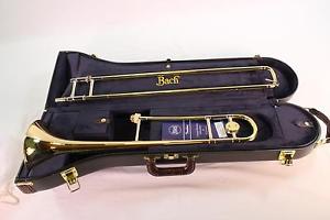 Bach Stradivarius Model 12G Professional Trombone GOLD BRASS BELL MINT  QuinnThe