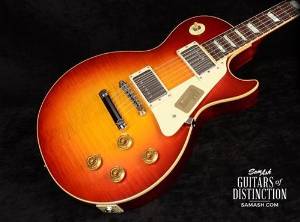 Gibson Custom True Historic 1958 Les Paul Reissue Electric Guitar Vintage Cherry Sunburst (SN:85116)