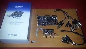 RME Audio HDSPe AIO w/ Both Balaced Breakout Cables and Expansion Cards