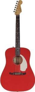 Fender Kingman Custom Shop Acoustic-Electric Guitar, Fiesta Red
