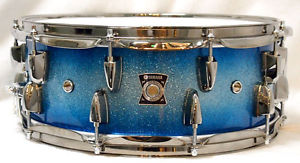 YAMAHA Oak Shell Snare Drum 14 x 5.5 Blue Sparkle Sunburst from JAPAN F/S