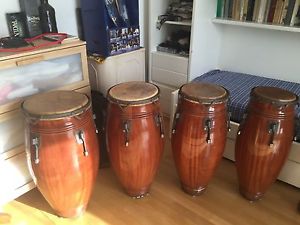 Unique quartet Requinto, Quinto, Conga, Super Tumba VR Percussions mahogany 1995