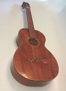 ANTIQUE PAUL F. SUMMERS ACOUSTIC GUITAR 1920's HAWAII KONA WOOD 37" - VERY RARE