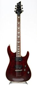 Schecter Omen Extreme-6 AD-OM-EXT-6 Black Cherry w/SoftCase From Japan Used#U104
