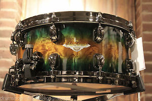 Tama Starclassic Bubinga 6.5x14 Jungle Quilted Bubinga Burst Snare Drum - Demo!