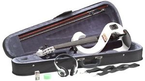 Stagg EVN 4/4 WH Silent Violin Set with Case - White