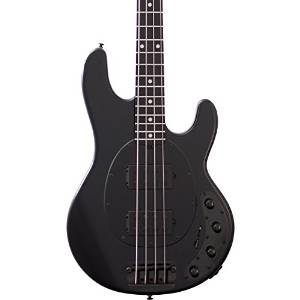 Ernie Ball Music Man StingRay HH 4-String Bass Stealth Black Ebony