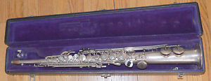 1926 Buescher Silver Plate True Tone Soprano #218xxx Newly overhauled by a pro