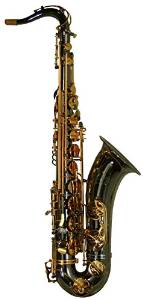 LA Sax Big Lip "X" Tenor Saxophone - Black with Gold Keys