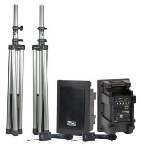 Explorer Pro Deluxe Speaker Package PA System Number of Receivers: Dual, Microphone Type: Lapel mic