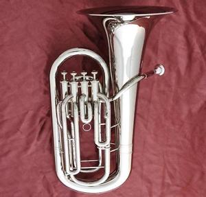 Professional JINBAO 4 Valve Euphonium Horn Silver nickel Plating 11.81'' Bell