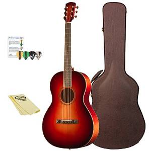 Bedell Guitars Wildfire WF-P-AD/MP-KIT-1 Parlor Acoustic-Electric Guitar, Fire Burst Kit 1