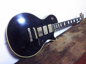 1980s Burny RLC Les Paul Custom 3pus Aged All Nitro Refinish New Frets and Nut
