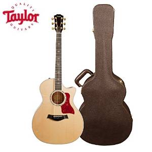 Taylor Guitars JB-614CE Acoustic Guitar with Deluxe Brown Hard-Shell Case