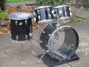 Vintage Ludwig Vistalite Drums, Transparent Smoke, 1970s Excellent Condition!