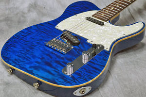 Tom Anderson HollowDrop T Classic Trans Blue Telecaster w / Hardcase