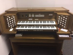 REDUCED Allen ADC3160 2-Manual Drawstop Digital Organ w/ MIDI, 4 Speakers,1980's