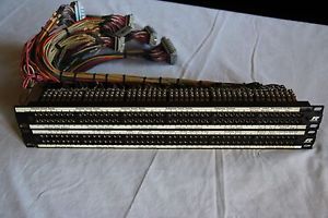 Two Custom NEUTRIK Bantam Patchbays 2x96 with Snake Harness Connectors