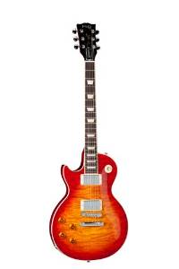 Gibson USA LPSAQLHSCH1 LP Standard 2013 Premium Quilt Heritage Cherry Sunburst Left Hand