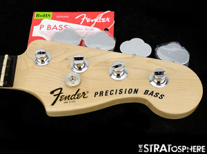 Fender USA Tony Franklin Precision Fretless Precision P BASS NECK + TUNERS Ebony