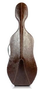 Bam High Tech 2.9 Cello case, Texas Edition, Rough Leather, Brown