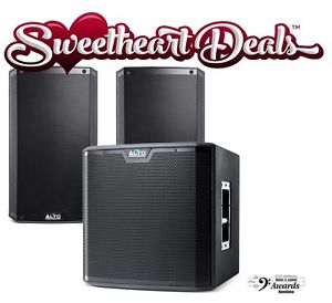 Alto TS212 Pair (2) 1100W 12" 2-Way Powered Loud Speaker w/ 15" Subwoofer TS215S