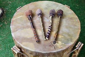 24" Pow Wow Drum. Cow Rawhide Drum.Gathering Drum.Native American Inspired Drum