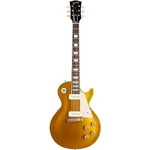 Gibson Custom Shop LPR44VOAGNH1 1954 Les Paul Goldtop VOS Solid-Body Electric Guitar, Antique Gold