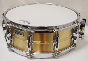 YAMAHA Recording Custom Brass RRS1455 14x5.5 Snare Drums Mint Condition