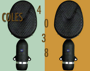 COLES 4038 RIBBON MICS/MATCHED PAIR *NEW* with *free* 4071 Stand Mount Adaptors