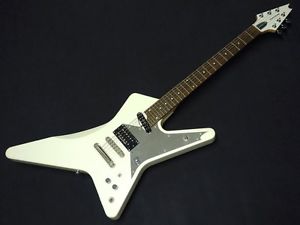 Edwards E-CS-130 REBEL Pearl White w/soft case F/S Guiter From JAPAN #X1099