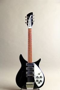 RICKENBACKER 325 Jetglo 1967 Black  w/hard case F/S Guitar from Japan #R1169