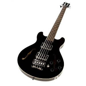 Warwick GPS 5-String Star Bass Semi-Hollow Guitar - Black