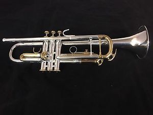 Bach MERCEDES Silver Plated Trumpet w/Gold Plated Slides